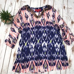 🌻Belle Long Top geometric XS